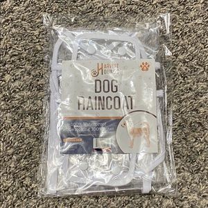 Clear Dog Raincoat Size Small